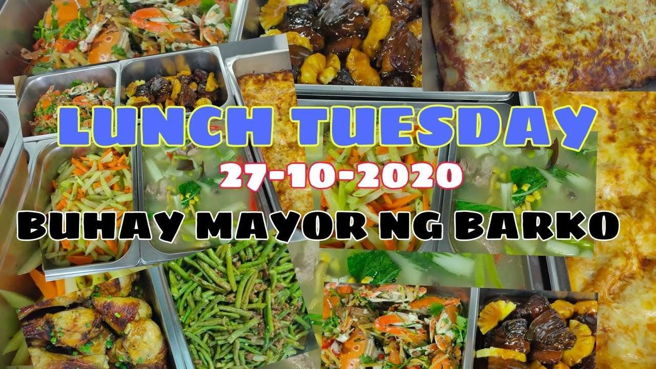 TUESDAY LUNCH MENU'S LASAGNA,PORK HAMONADO, GINATAANG CRBAS,ATBP +BUHAY KUSINERO NG BARKO
