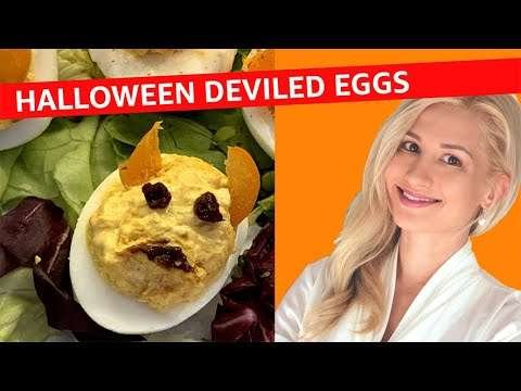Halloween Deviled Eggs New Recipe with Olga Von Light Halloween food ideas 2020