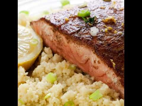 Oven baked Salmon with Harissa Spice Recipe