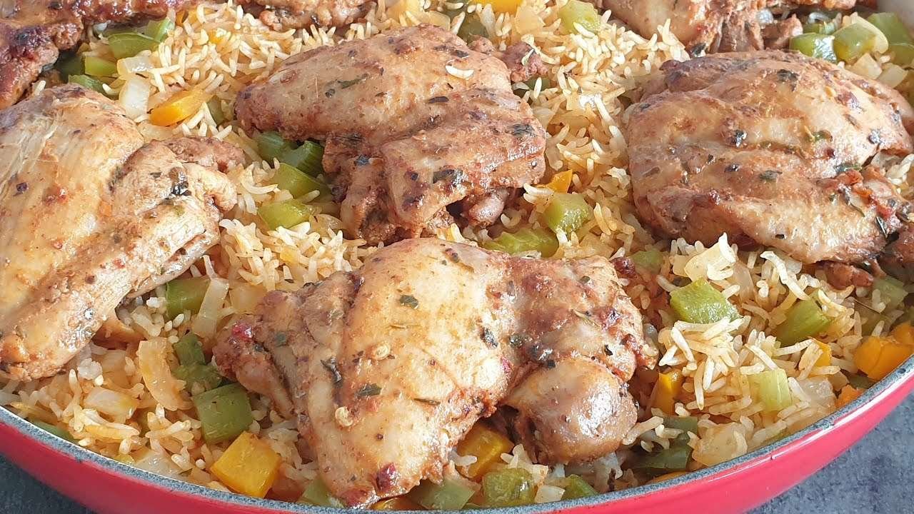 One Pot Rice and Chicken | Oven Baked Rice and Chicken | Amazin Kitchen