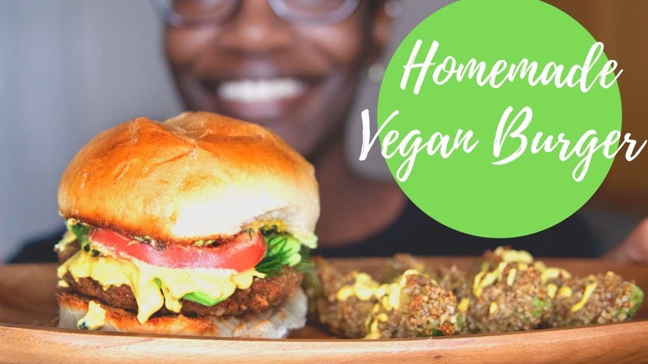 HOMEMADE BEAN BURGER! & PARMESAN CRUSTED AVOCADOES & HOLLANDAISE SAUCE [+ Recipe!]