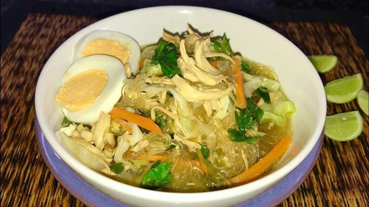 Chicken Sotanghon Soup – Glass Noodles Recipe / Quick -TGK/00117