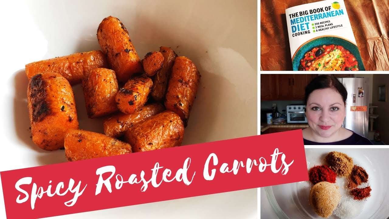 Spicy Roasted Carrots from my new Mediterranean Diet cookbook