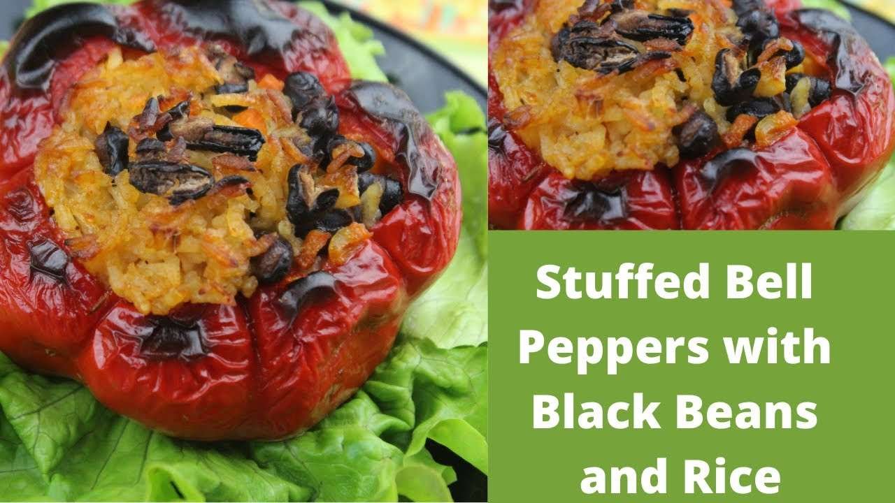 Stuffed Bell Peppers with Black Beans and Rice