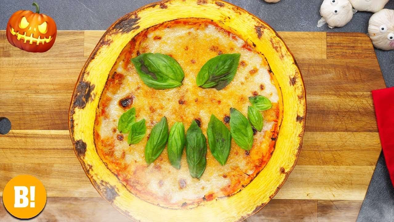 Cooking a LASAGNE INSIDE a PUMPKIN! 🎃