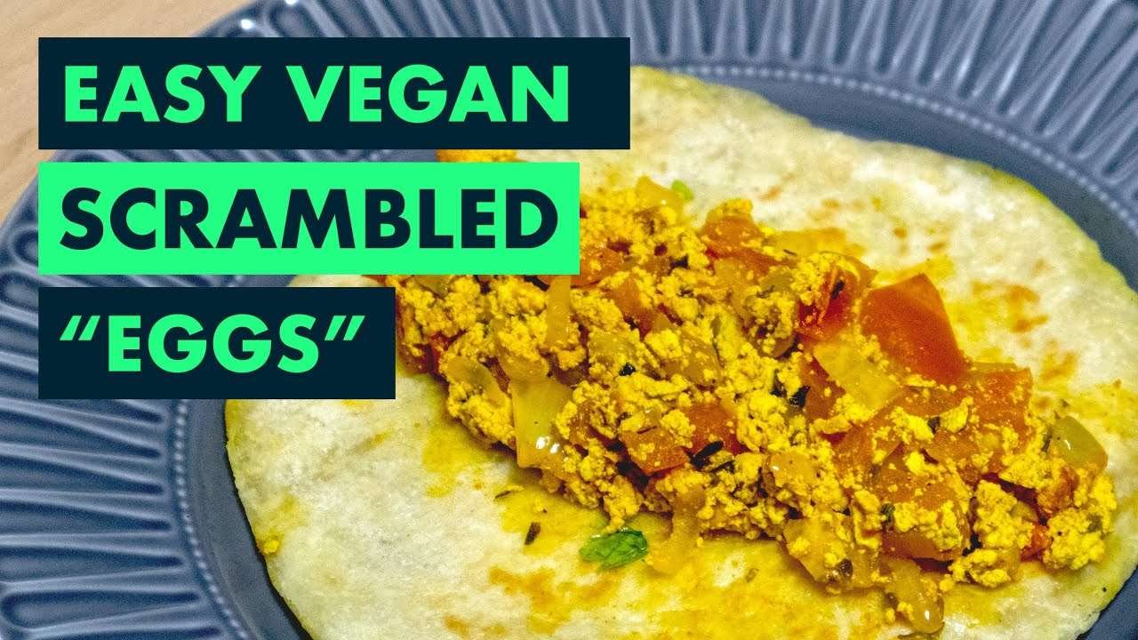 Quarantine Recipes!!! How to make EASY VEGAN SCRAMBLED "eggs" TOFU | 10 min| Deh Andre