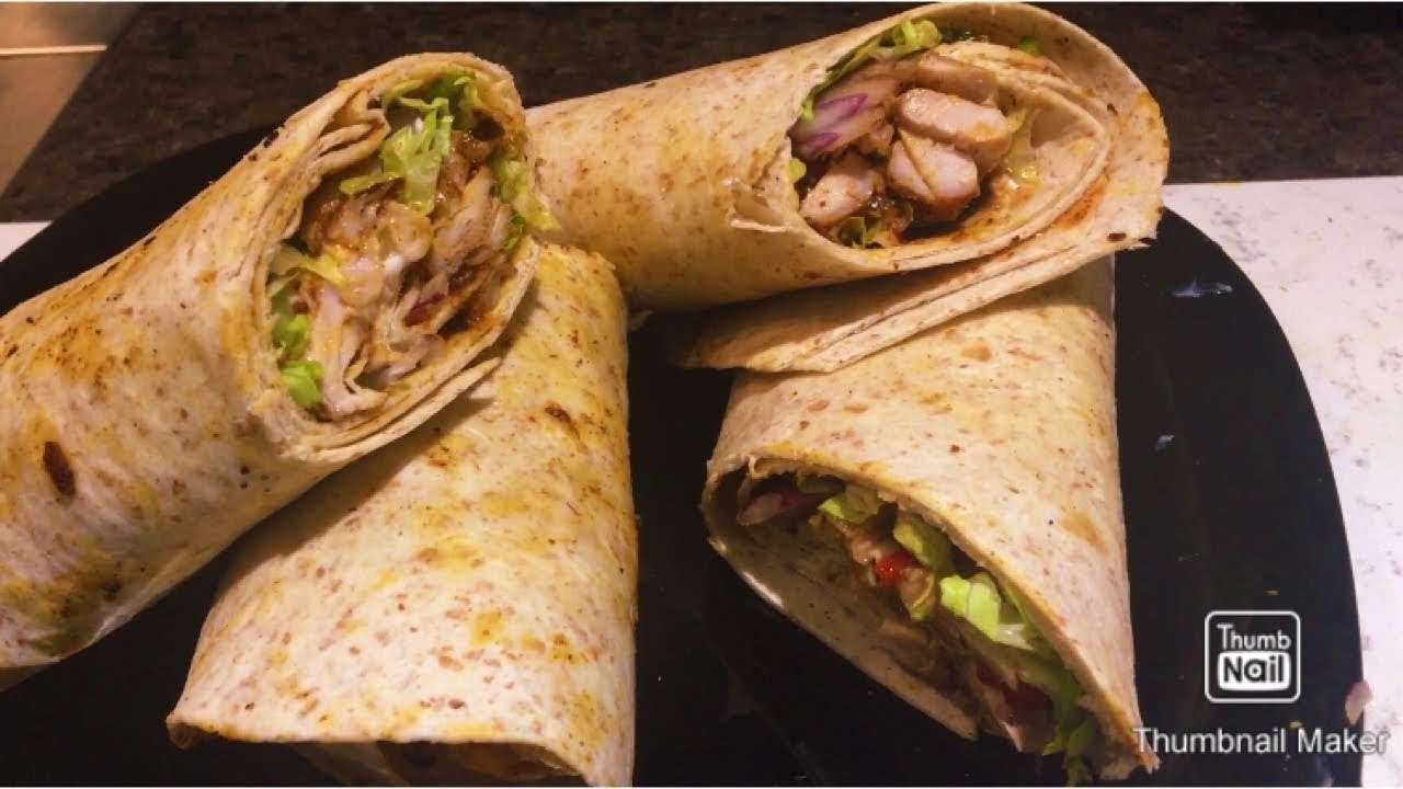 Easy Tandoori Chicken Wrap/How to make chicken shawarma wrap at home/ বাসায় তৈরী করুন তান্দুরীwrap