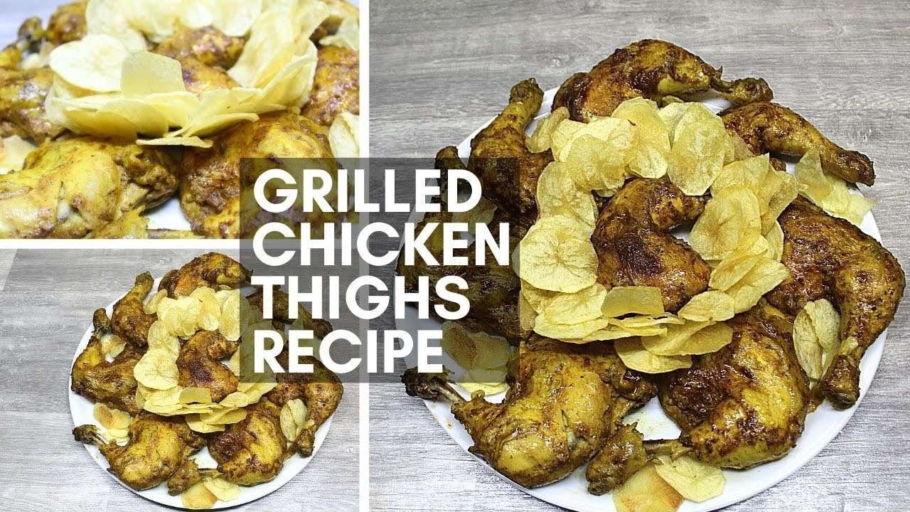 EASY Yogurt Marinated Grilled Chicken Thighs Recipe | طريقة عمل أفخاذ دجاج  مشوية المتبلة