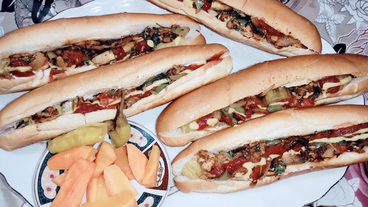 سندوتشات ببواقي الفراخ نفس طعم الشاورمة Sandwiches with leftover chicken, the same taste of shawarma