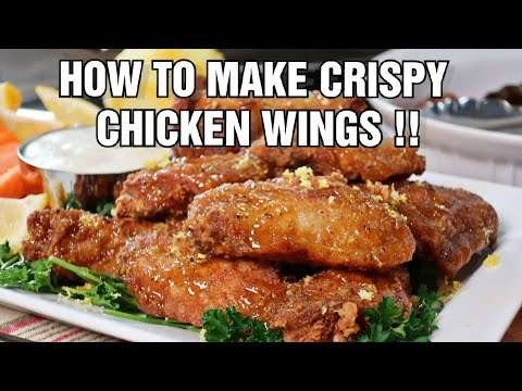 How To Make Crispy Chicken Wings, With Lemon Honey Pepper Sauce.