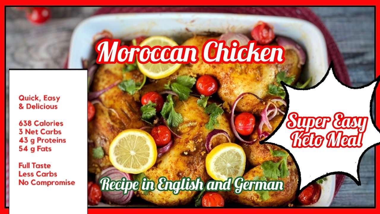 How to make delicious low carb / keto friendly Moroccan chicken easily at home? Keto with Sarah