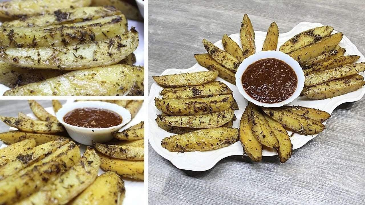 Easy Homemade Baked Potato Wedge EXTRA Crispy Recipe🍟| ألذ طريقة عمل بطاطس ودجز بالفرن