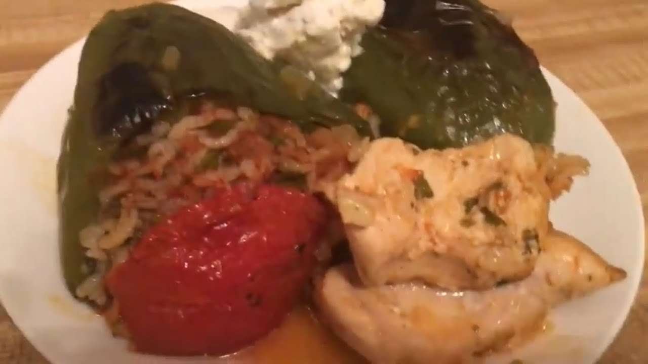 STUFFED PEPPERS AND TOMATOES