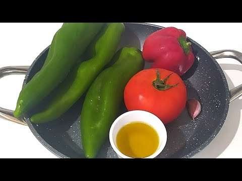 Peppers & tomato easy recipe – Recette facile de poivron & tomate – وصفة سهلة بالفلفل و الطماطم