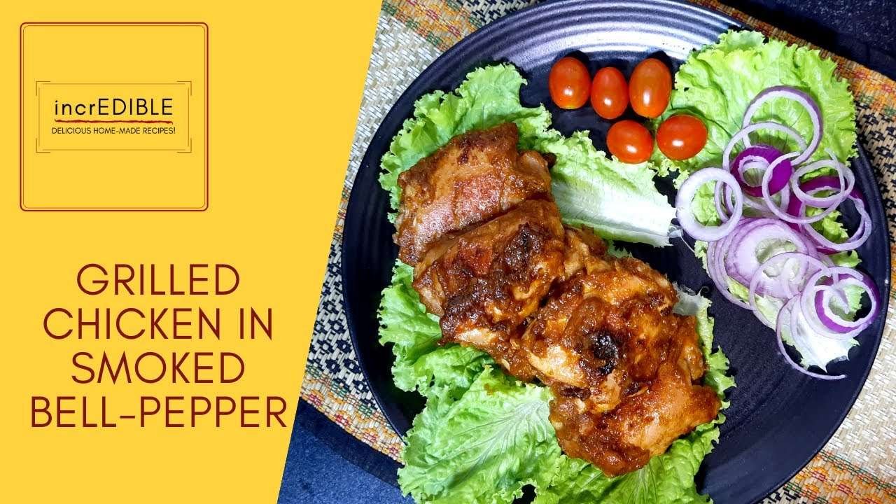 GRILLED CHICKEN IN SMOKED BELL-PEPPER & ONION | EASY & HEALTHY CHICKEN RECIPE | DINNER RECIPE