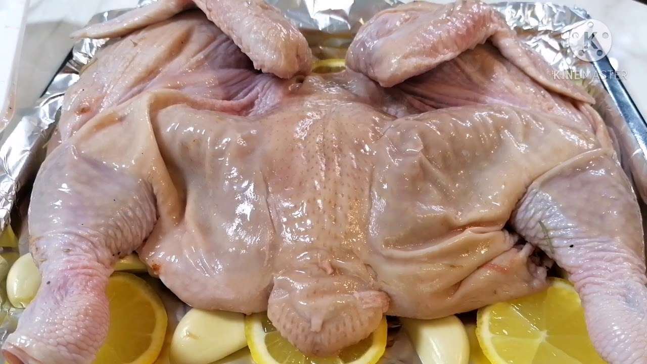 Baked chicken with lemon garlic butter