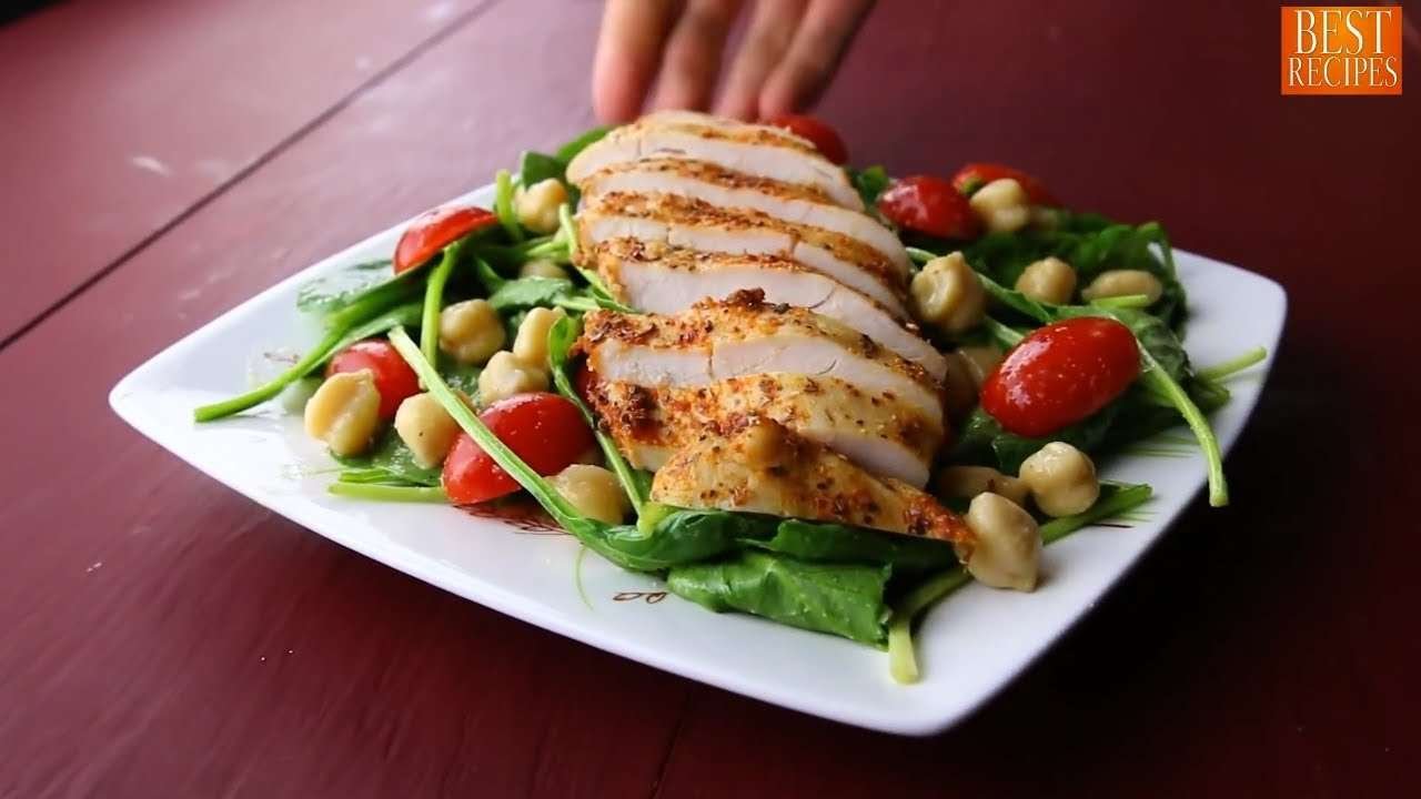 Chickpea Spinach Salad Recipe Weight Loss High Protein Diet