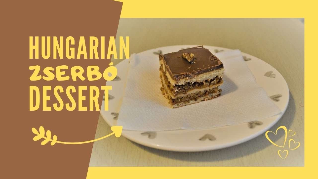 Zserbó Recept | Hungarian Walnut & Jam Dessert Recipe