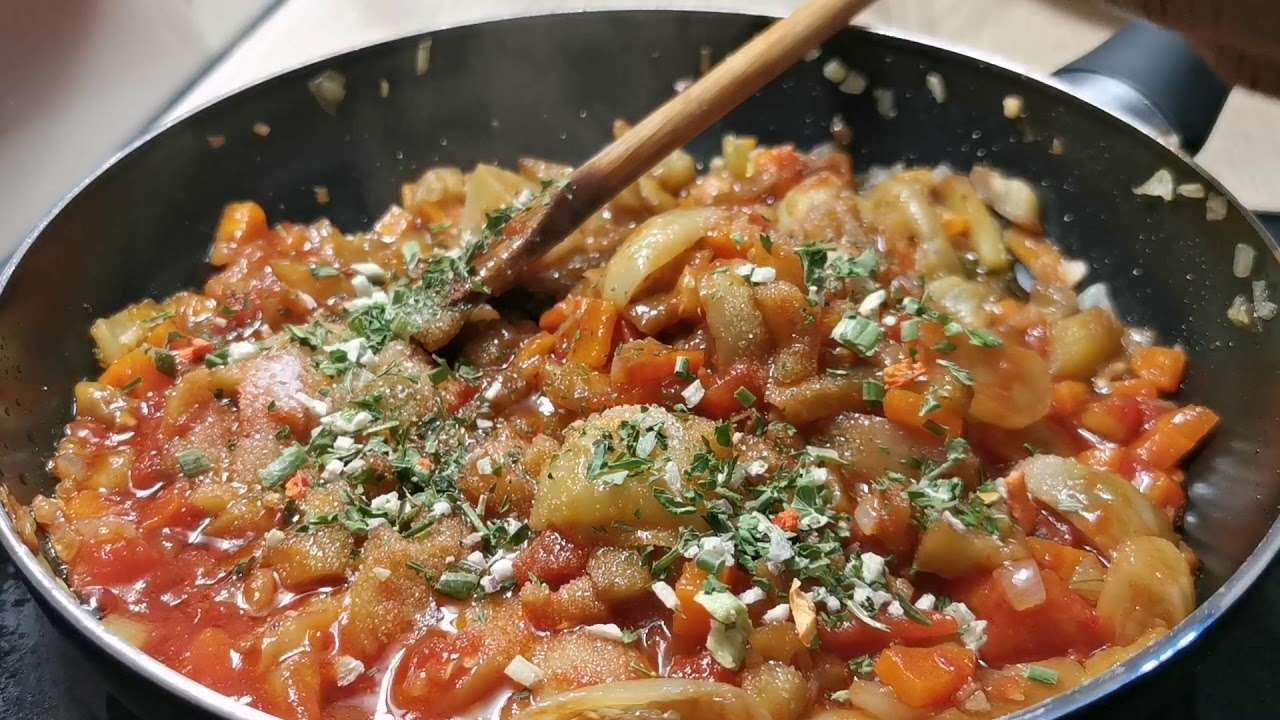 Eggplant and vegetables recipe