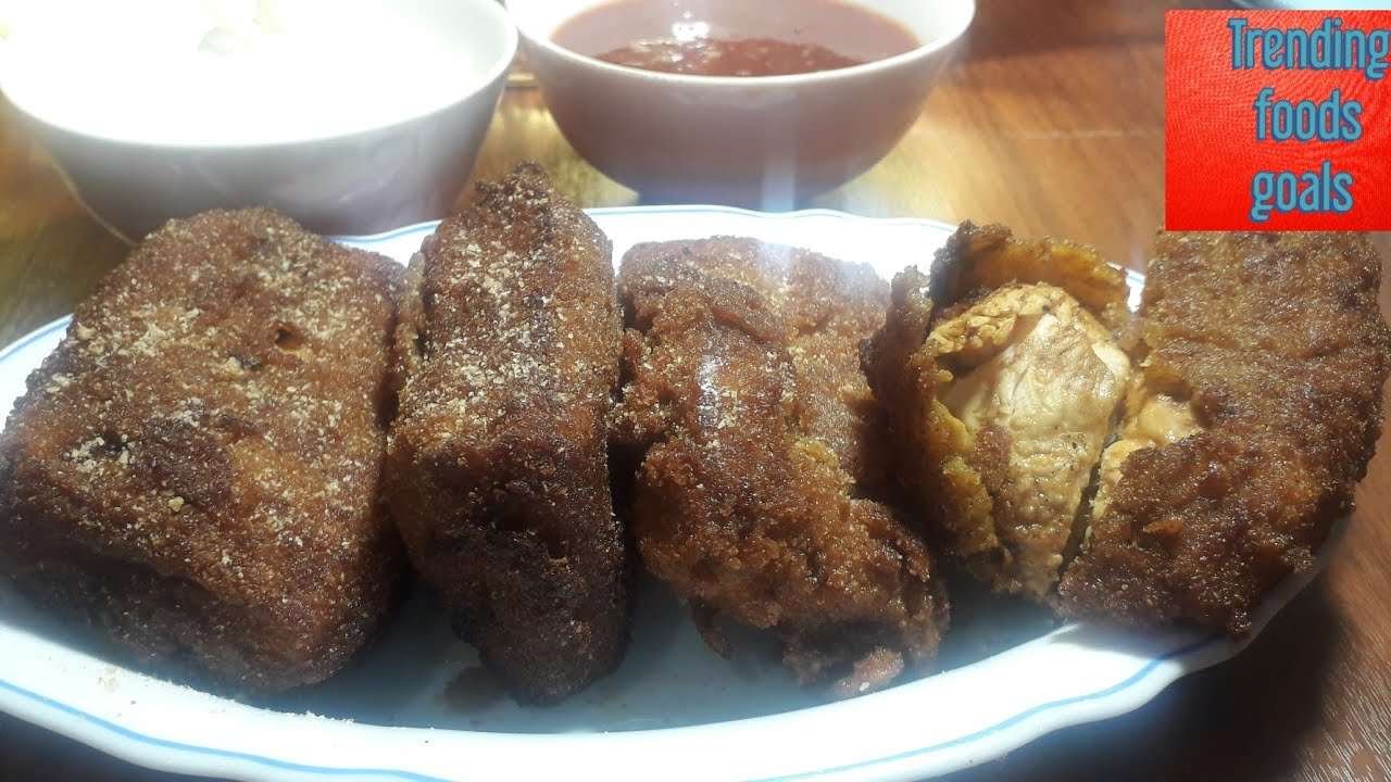 Al baik  style  chicken nuggets recipe/chicken nuggets recipe by trending foods goals
