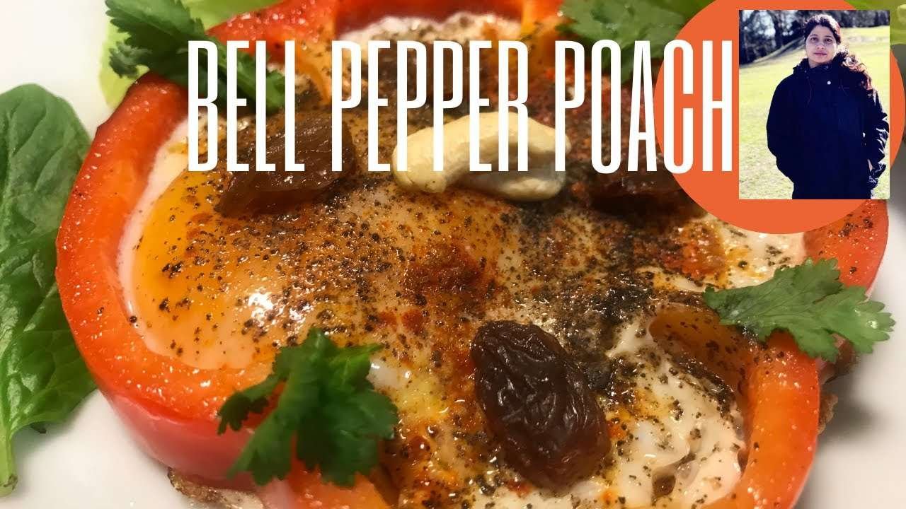 Bell Pepper Poach | Easy healthy breakfast recipe