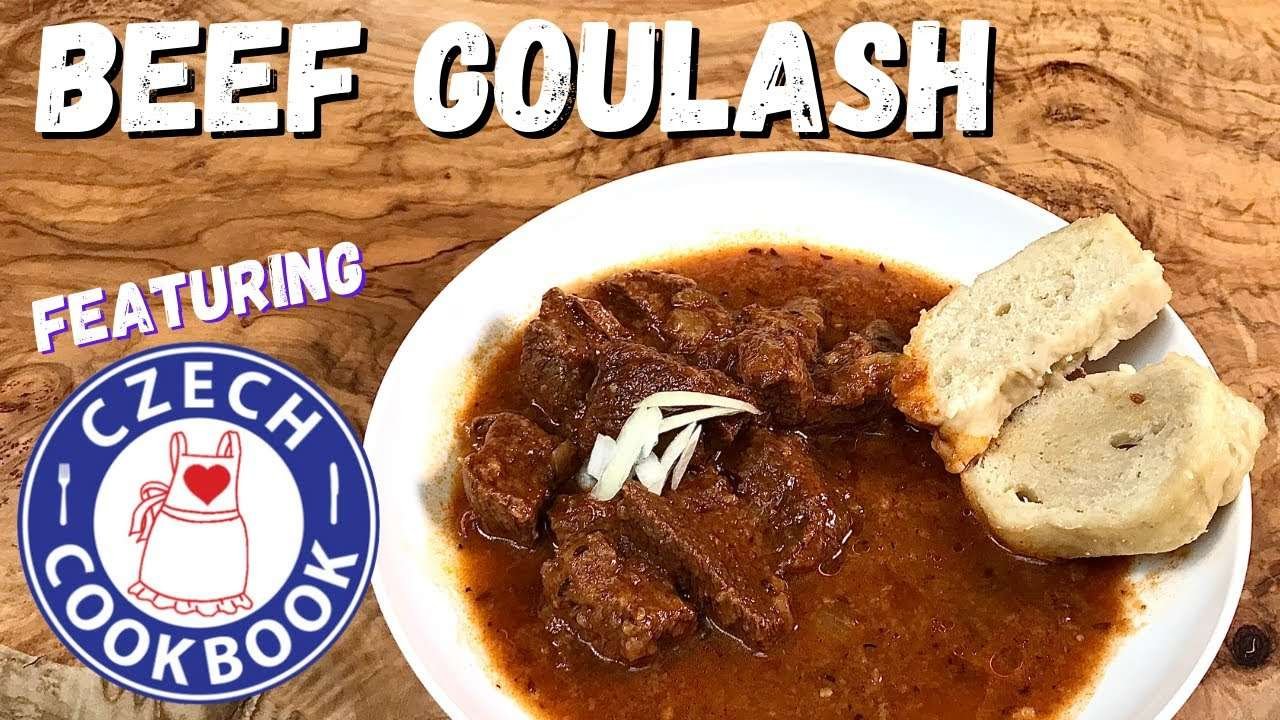 Traditional Beef Goulash Recipe with Czech Bread Dumplings | feat. Czech Cookbook!