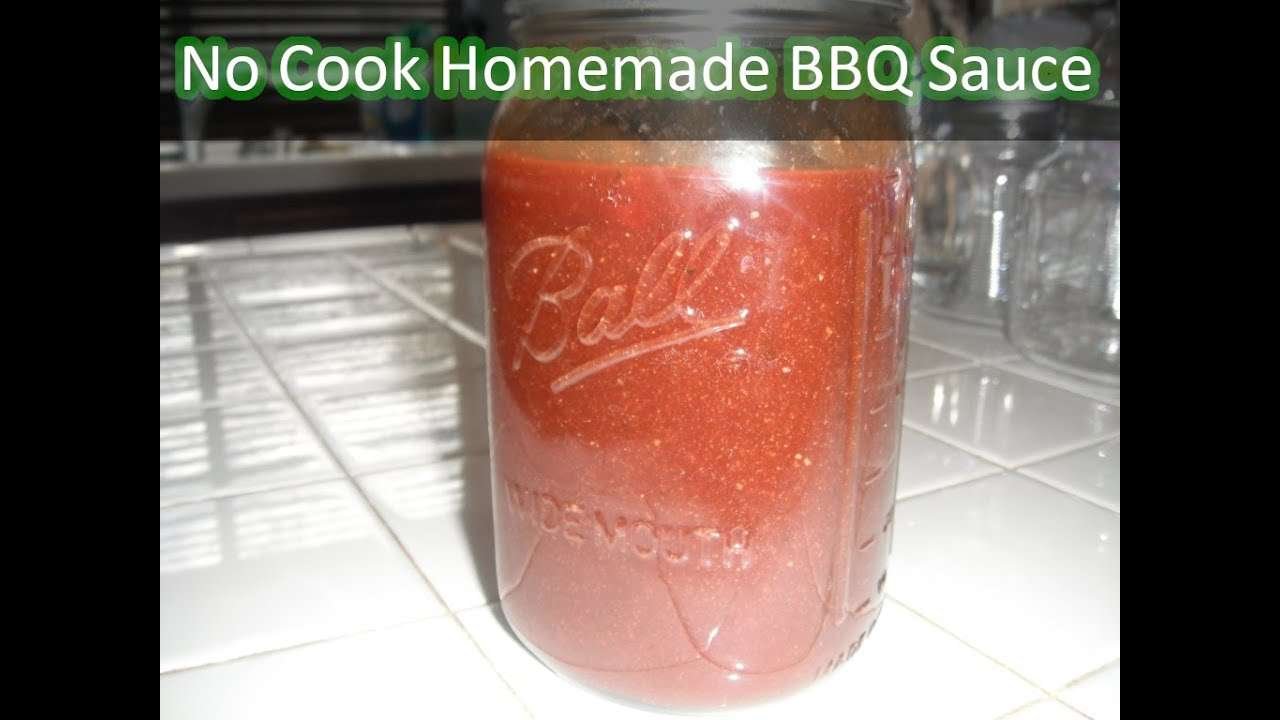 A Very Easy No Cook Sweet Homemade BBQ Sauce Recipe | How to Make