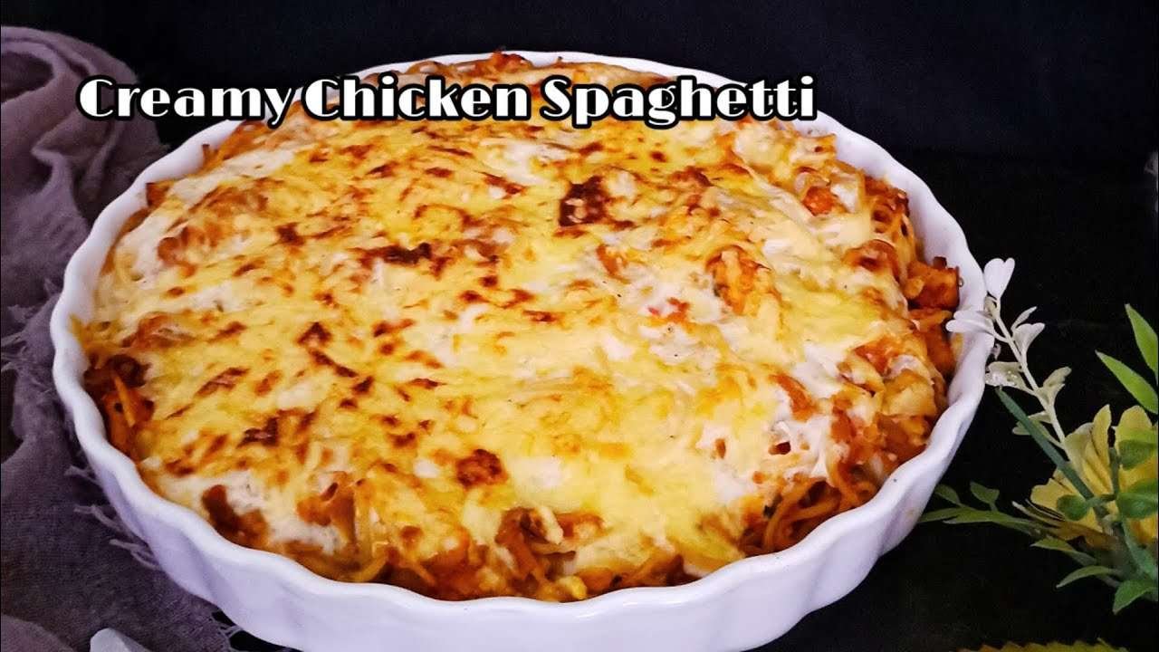 My EASY Creamy Chicken Spaghetti Recipe