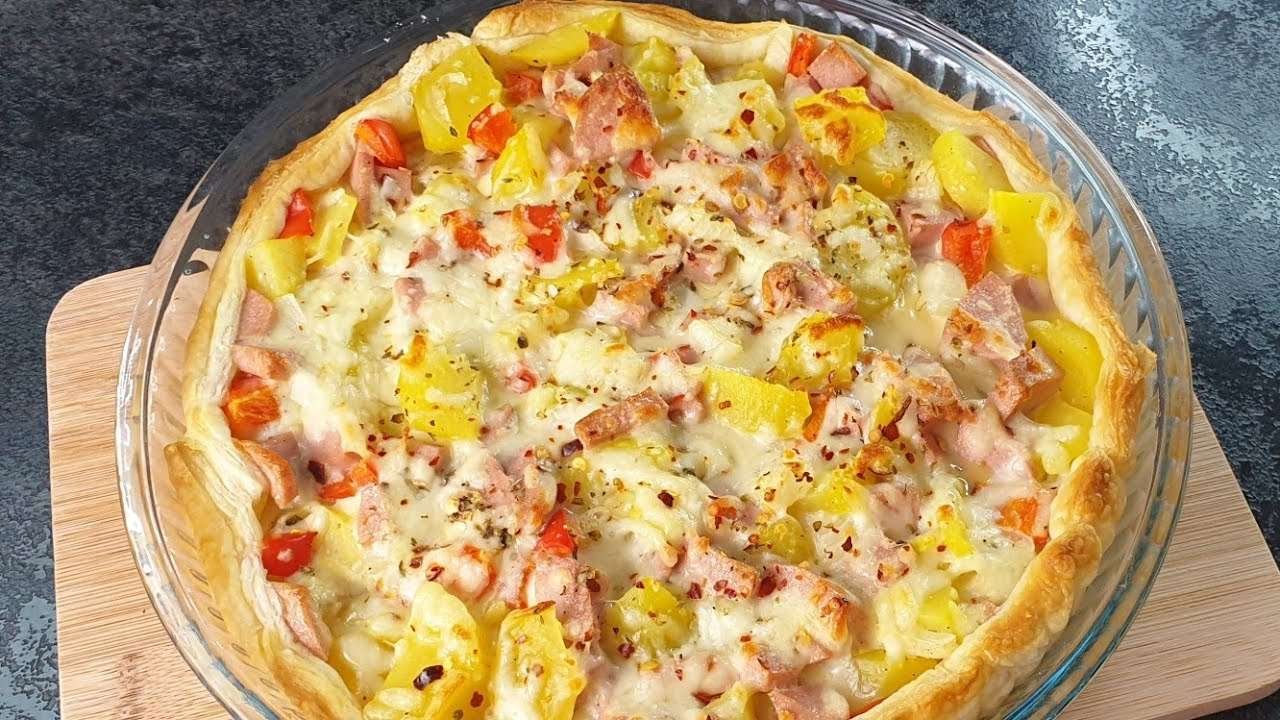 quick and easy Breakfast recipe |Tea time snack |Chicken Tart
