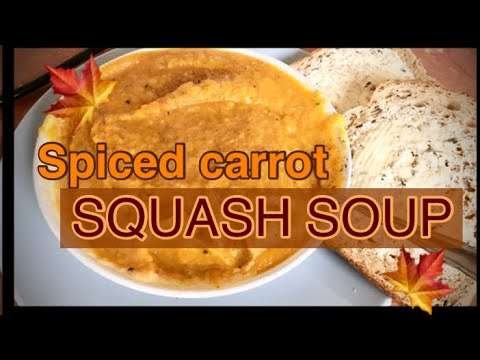 VERY EASY AND QUICK SQUASH SOUP RECIPE // A real winter warmer