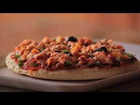 പിസ്സ വീട്ടിൽ എളുപ്പത്തിൽ ഉണ്ടാക്കാം | Chicken Pizza Recipe | Easy Recipe | The food story