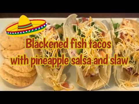 Blackened Fish Tacos using Ninja Foodi Grill