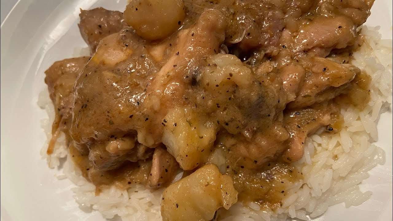 How to cook southern style stewed chicken Quick Easy Simple