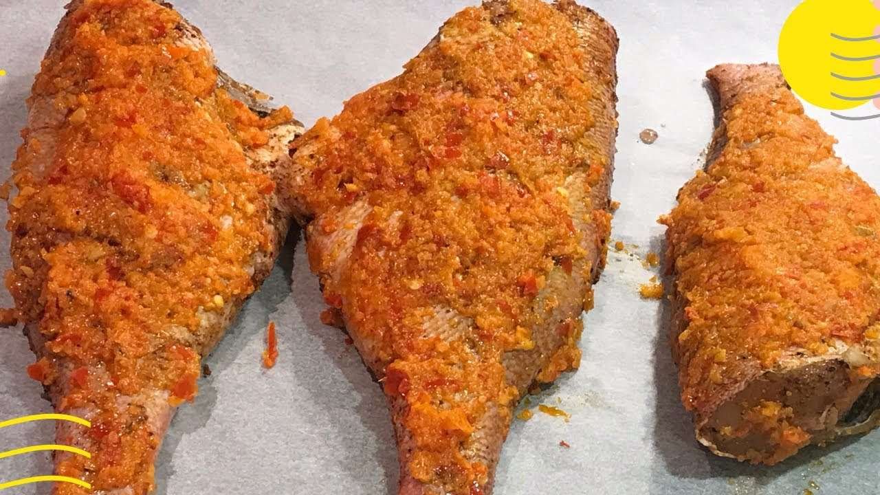 GRILLED RED SNAPPER FISH RECIPE | DELICIOUS PEPPERED FISH