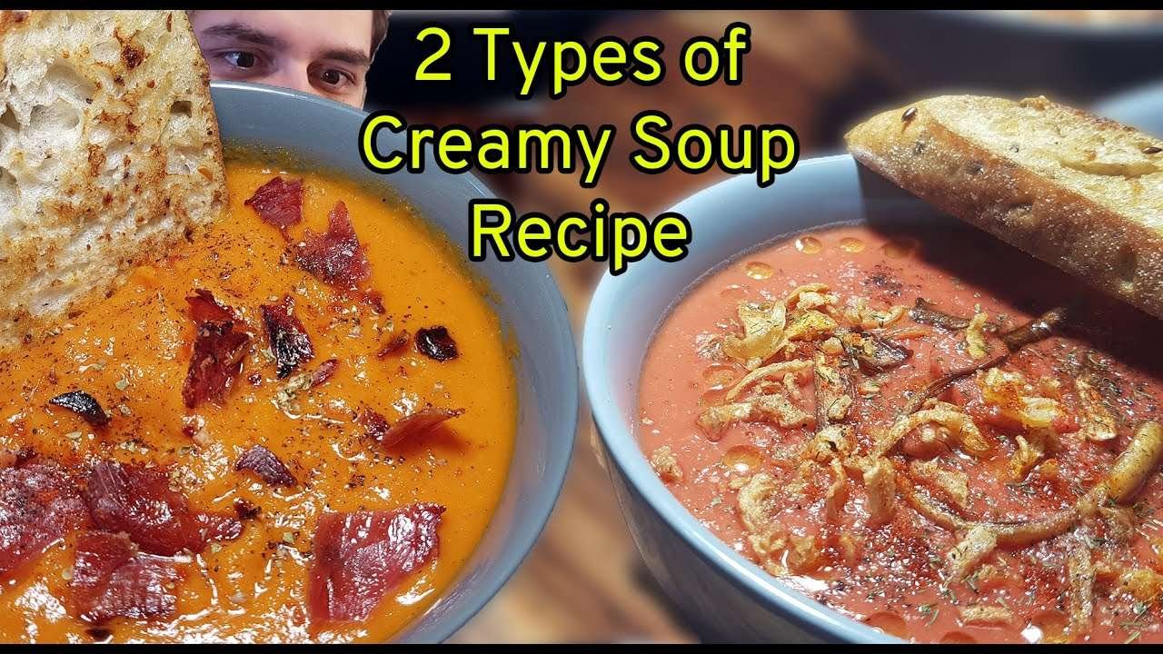 2 Types of Healthy Creamy Veggie Soup | Recipe