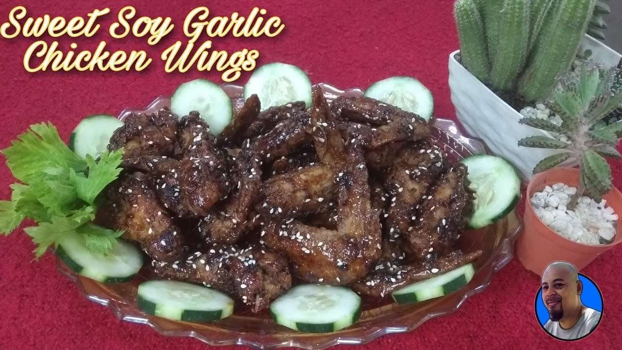 SWEET SOY GARLIC CHICKEN WINGS | EASY RECIPE | V#31