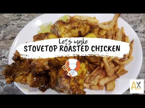 STOVETOP ROASTED CHICKEN RECIPE – CRISPY ROASTED CHICKEN