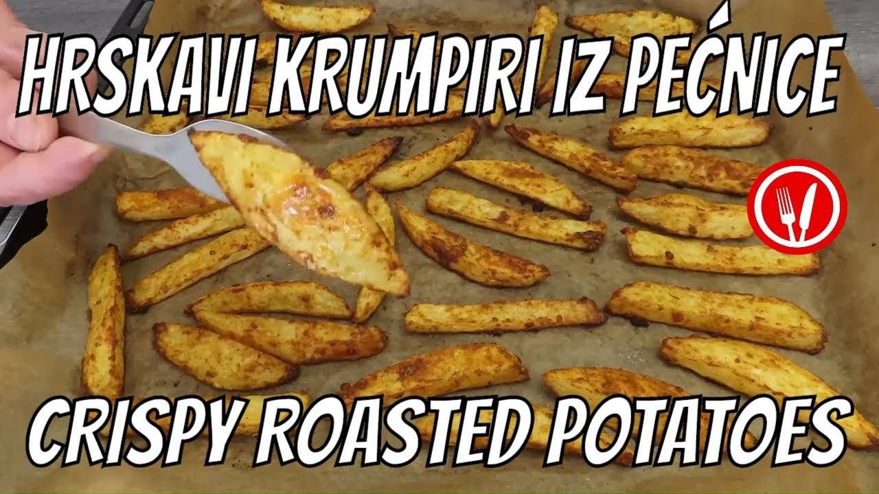 Hrskavi Krumpiri s Paprikom i Češnjakom iz Pećnice-Crispy Roasted Potatoes