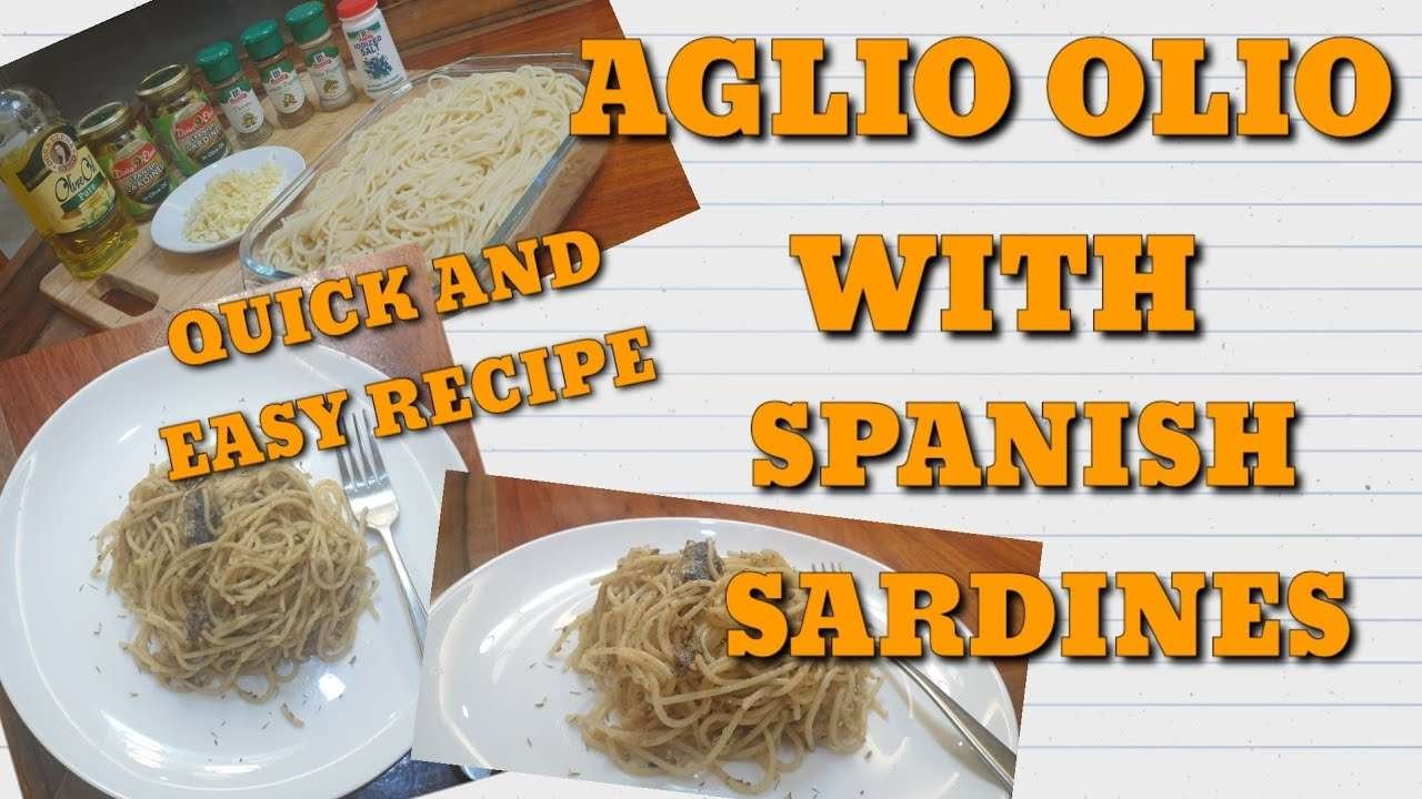 HOW TO COOK AGLIO OLIO WITH SPANISH SARDINES| QUICK AND EASY RECIPE | BUDGET FRIENDLY |