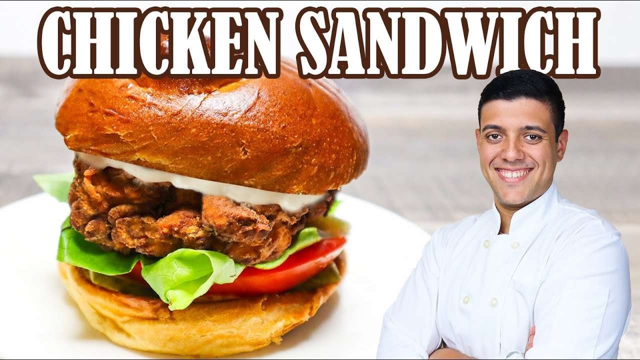 The Best Fried Chicken Sandwich Recipe Ever [ by Lounging with Lenny ]