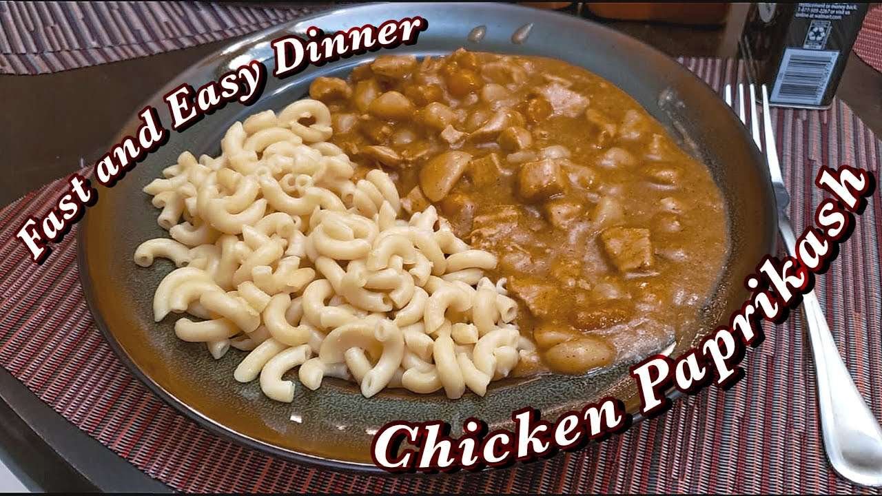 Chicken Paprikash – Hungarian Dish – Fast and Easy Dinner – FOOD FRIDAYS