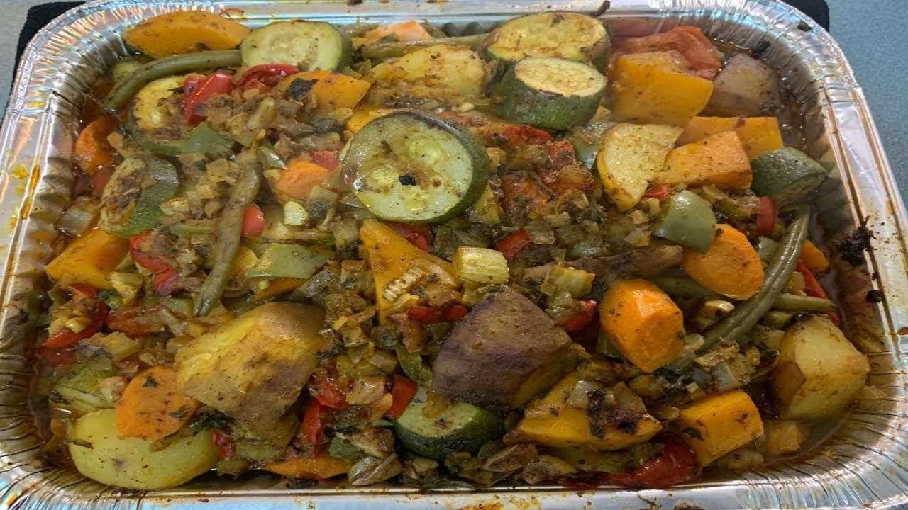 Delicious Salmon | On A Bed of Fresh Vegetables.