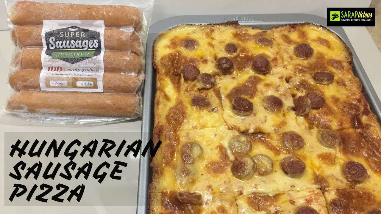 DIY Hungarian Sausage Square Pizza Recipe