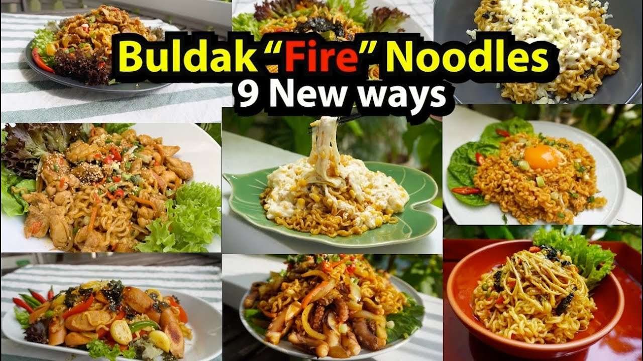 9 ways to enjoy Buldak Samyang noodles #buldak #buldakbokkemmyun #samyangfirenoodles #samyangnoodles