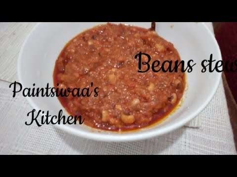 Beans stew recipe. Original recipe.Paintsiwaa's Kitchen.
