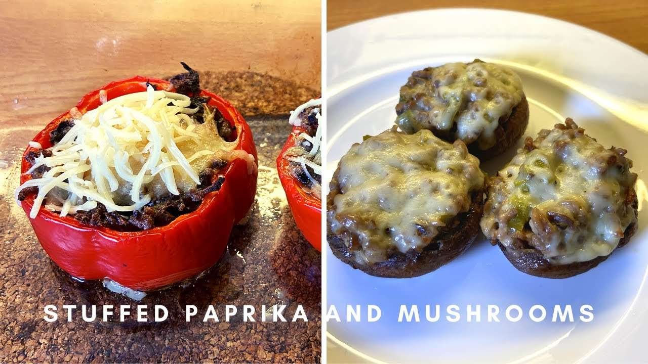 Low Carb Stuffed Mushrooms and Paprika | Keto