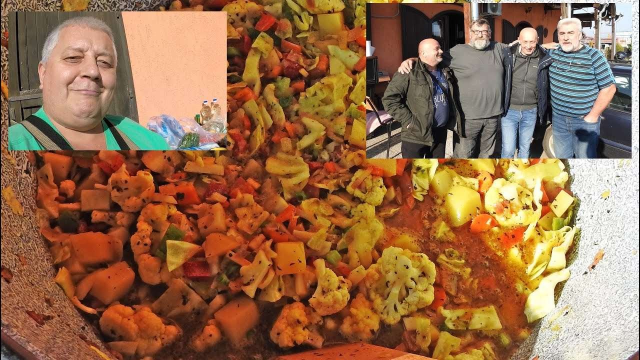 Vegan Paprikash making for Hard core bikers  Vukoja splace Subotica