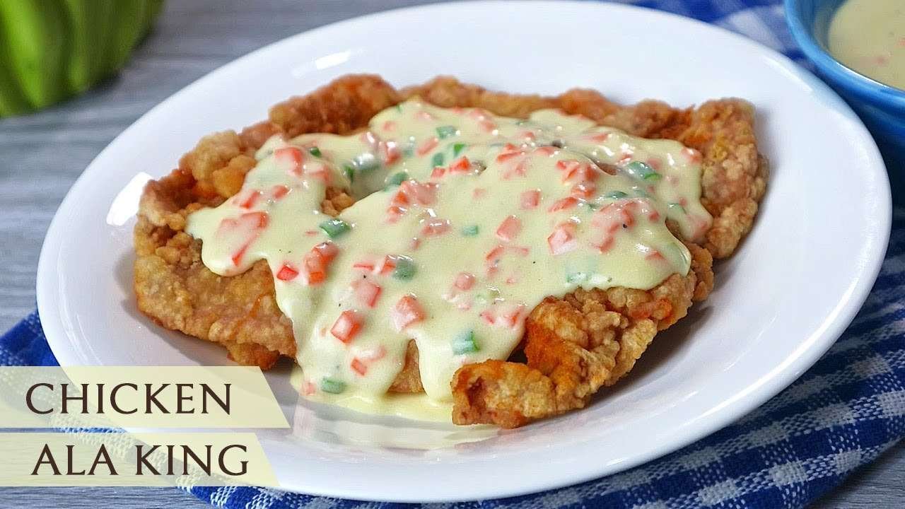CRISPY FRIED CHICKEN ALA KING | Easy Chicken Recipe with Creamy White Sauce