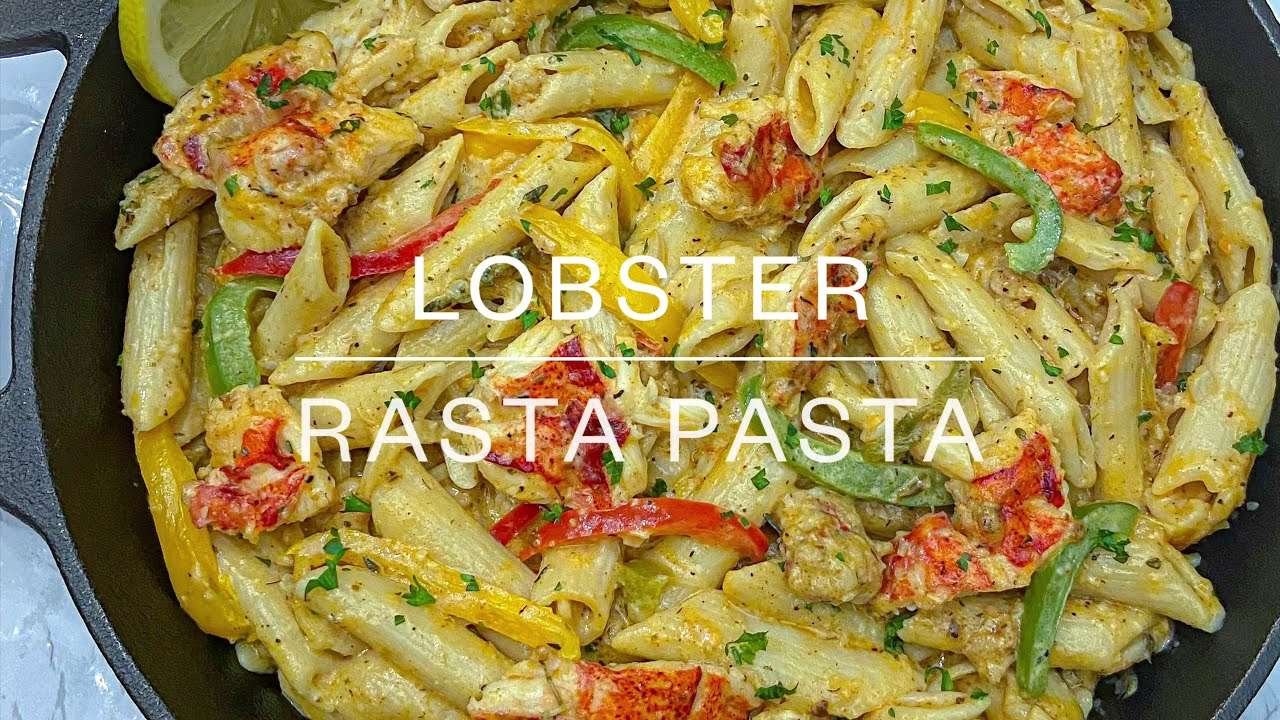 LOBSTER RASTA PASTA | STEP BY STEP | LOBSTER RECIPE || FRUGALLYT