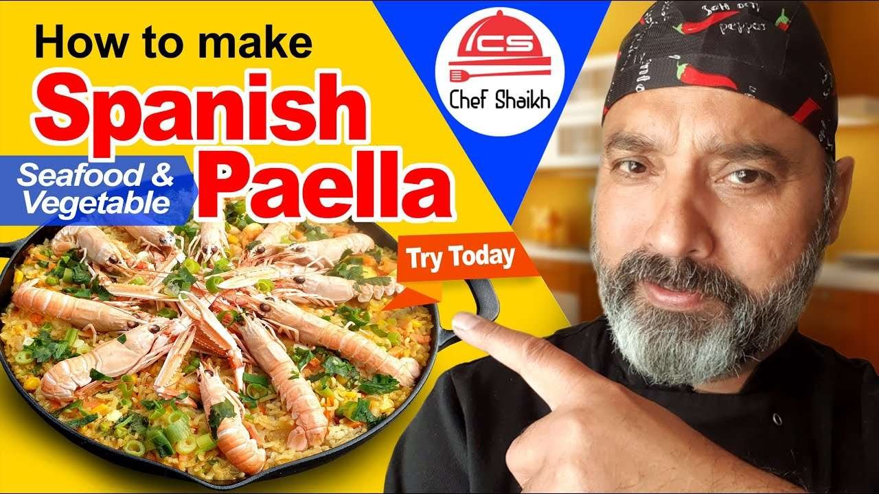 How to make Spanish Seafood Paella – Easy, and Quick Paella Recipe.